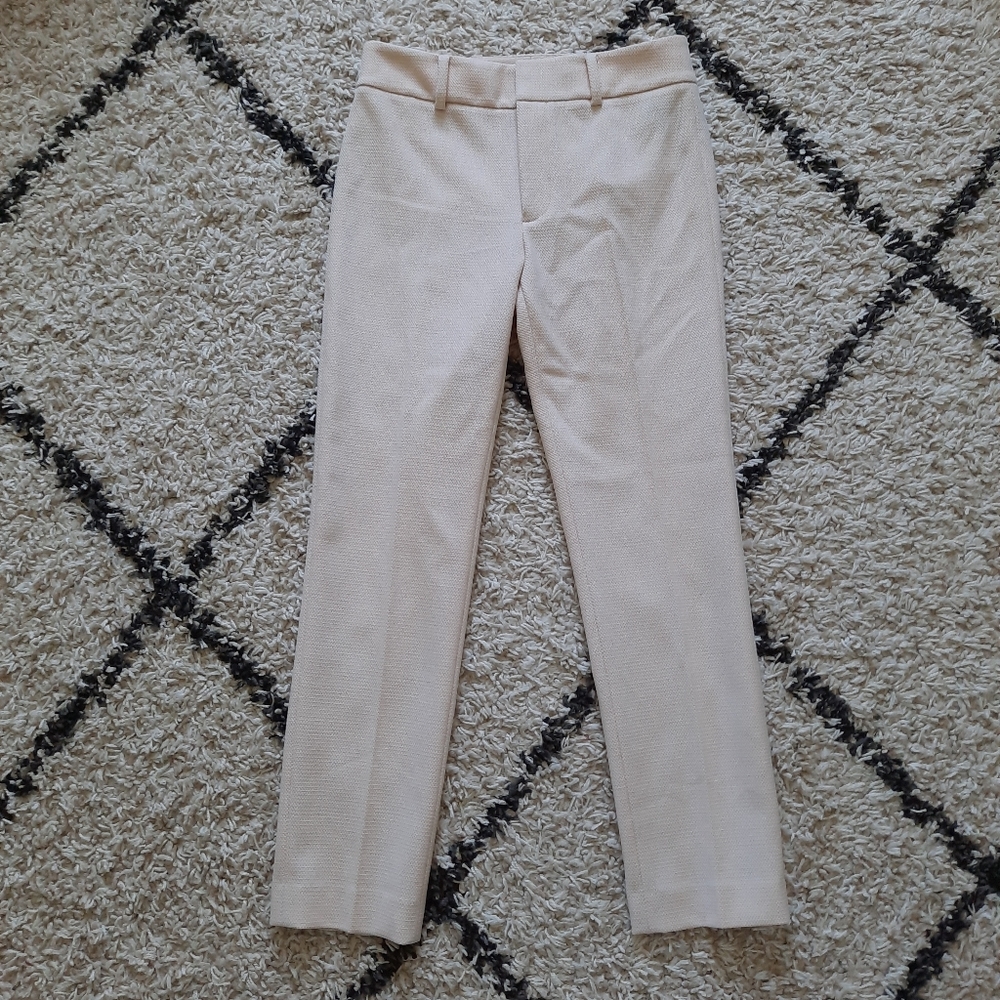 Club Monaco Remi Blush Jacquard slim cropped pant